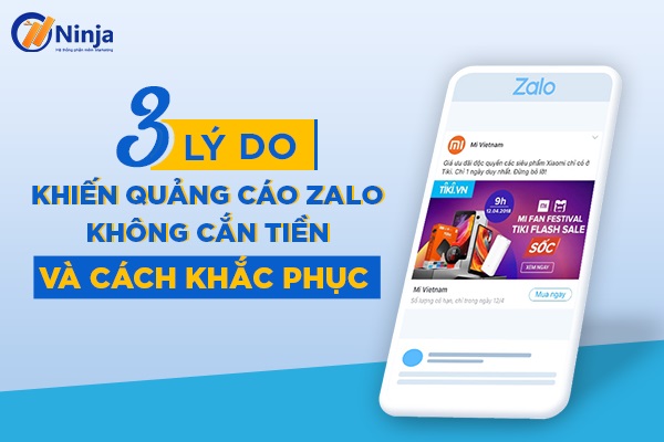 Tại sao quảng cáo zalo không cắn tiền?