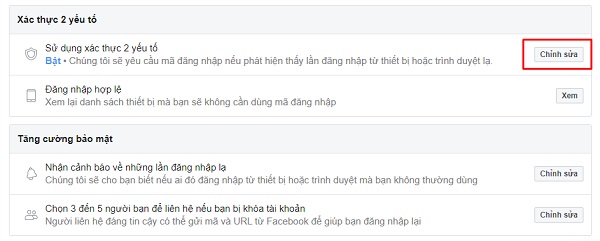 bảo mật facebook 3 lớp