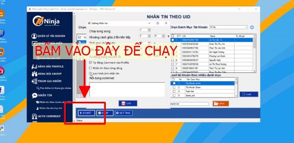 tool gửi tin nhắn facebook hàng loạt