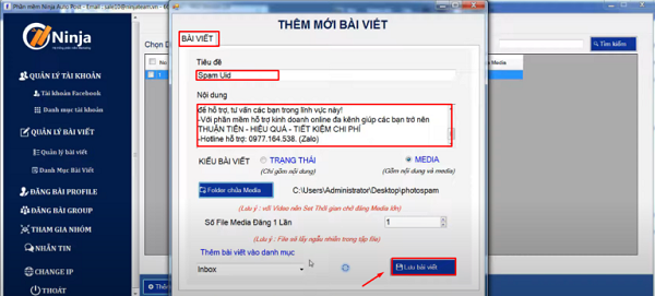 tool gửi tin nhắn facebook hàng loạt