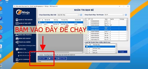 tool gửi tin nhắn facebook hàng loạt