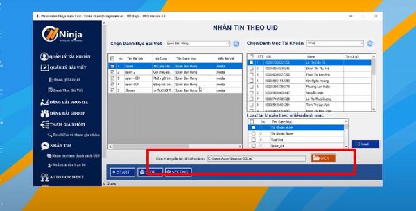 tool gửi tin nhắn facebook hàng loạt