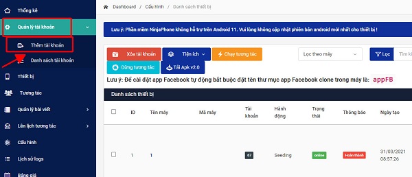 Hướng dẫn app tăng tương tác facebook