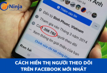 cách hiển thị người theo dõi trên facebook