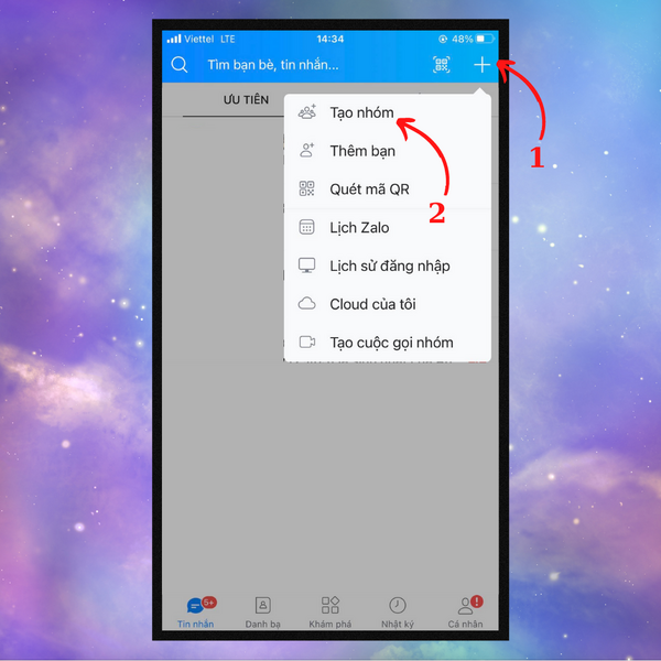 cách tạo nhóm zalo trên điện thoại đơn giản