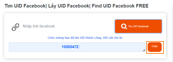 Tìm UID Facebook 