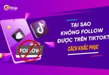 Tài khoản tiktok không follow được