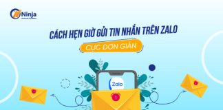 hẹn giờ gửi tin nhắn zalo trên iphone